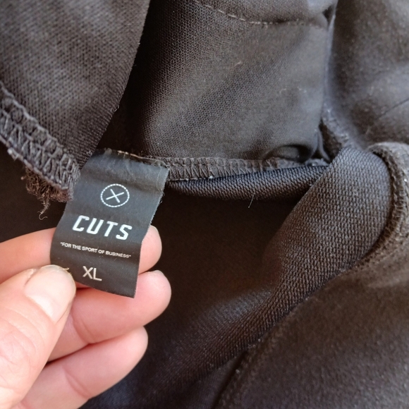 Mens Cuts Classic Black Hoodie NWOT XL - Picture 5 of 5
